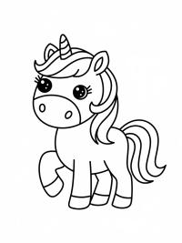 Discover the Joy of a Cute Unicorn Coloring Page