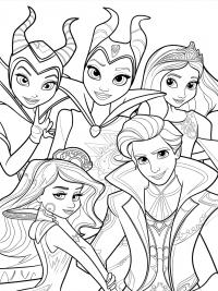 Explore the Magic of Descendants Coloring Page