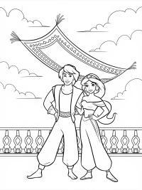 Aladdin Coloring Pages: Unleash Your Creativity with Magical Characters