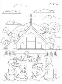 Engaging Catholic Coloring Pages for Kids and Adults