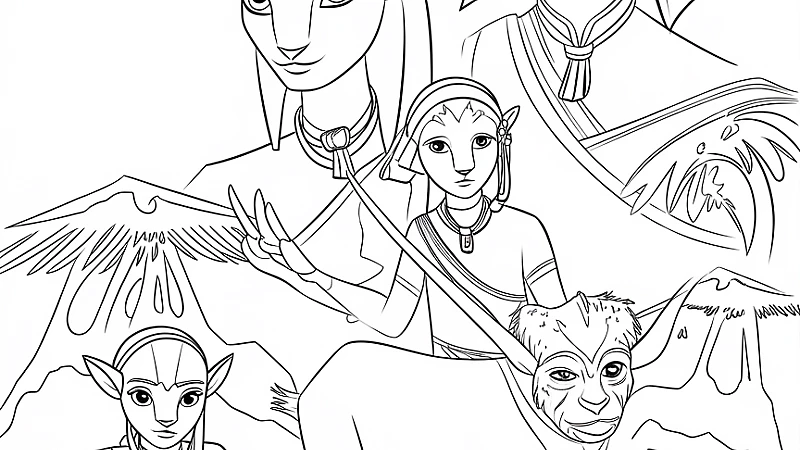 Discover the Fun of Avatar Coloring Pages: A Creative Journey