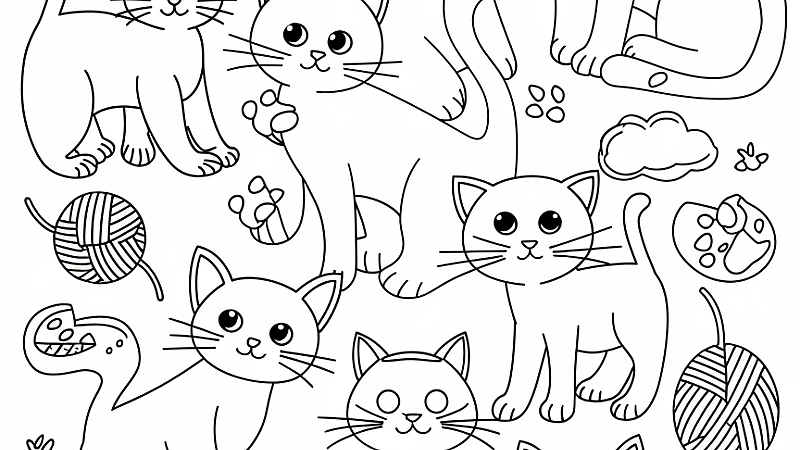 Discover the Joy of Cat Coloring Pictures