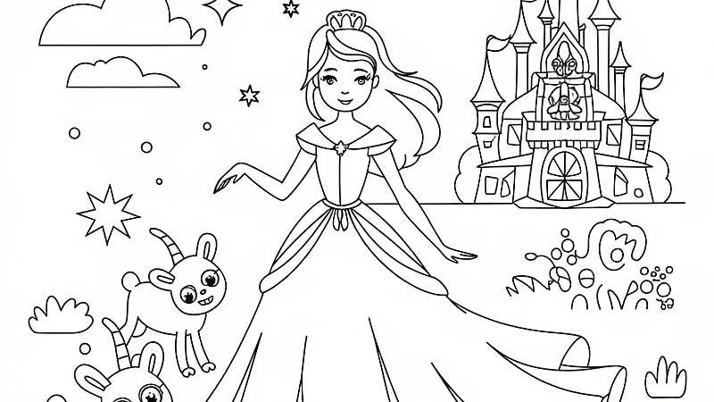 Explore the Magic of Free Printable Princess Coloring Pages