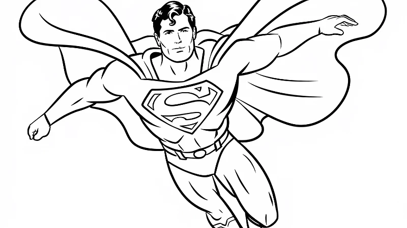 Explore Exciting Superman Coloring Pages for Creative Fun
