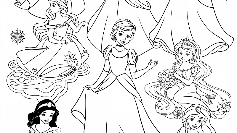 Explore the Magic of Princess Coloring Sheets for Creative Fun