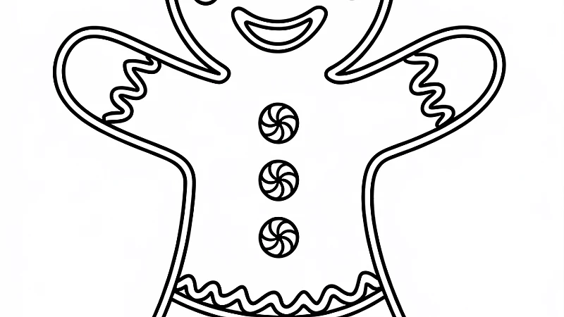 Explore the Joy of Gingerbread Man Coloring Page: A Fun Activity for All Ages