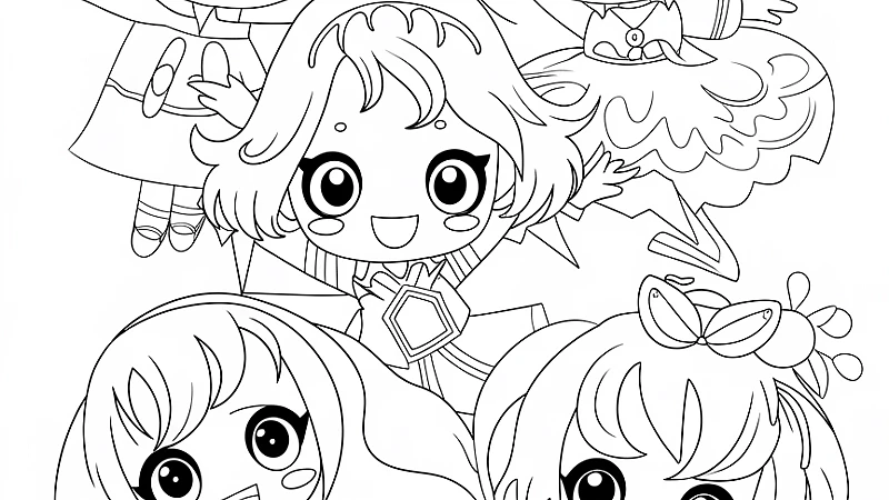 Cute Anime Coloring Pages: Unleash Your Creativity