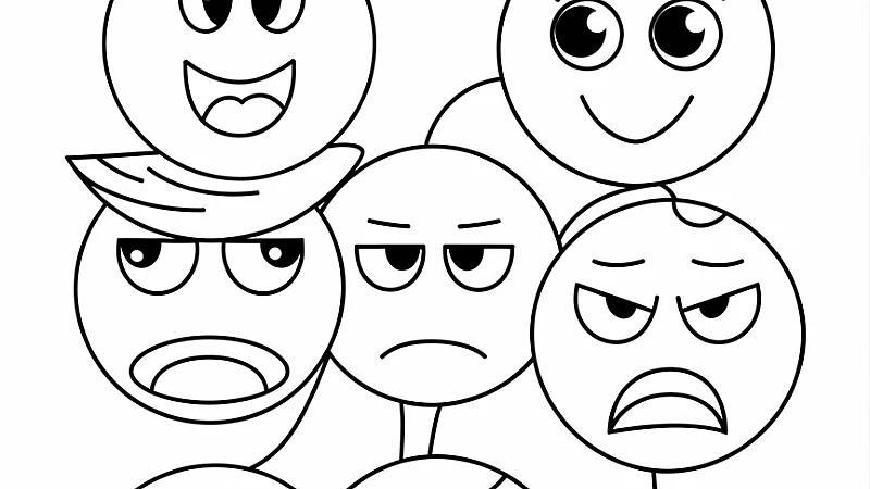 Exploring Emotions with Feelings Coloring Pages