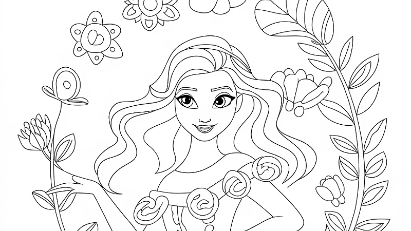 Discover the Fun of Encanto Isabela Coloring Page