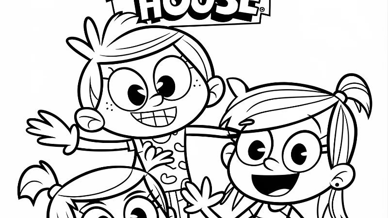 Explore the Fun World of Loud House Coloring Pages