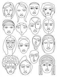 Explore Your Creativity with Face Coloring Pages