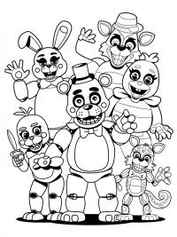 Dive into Fun with FNAF Coloring Book Pages