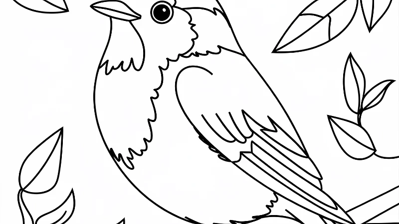 Discover the Joy of Robin Coloring Pages