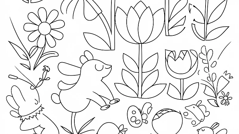 Explore Beautiful Free Spring Coloring Pages for All Ages