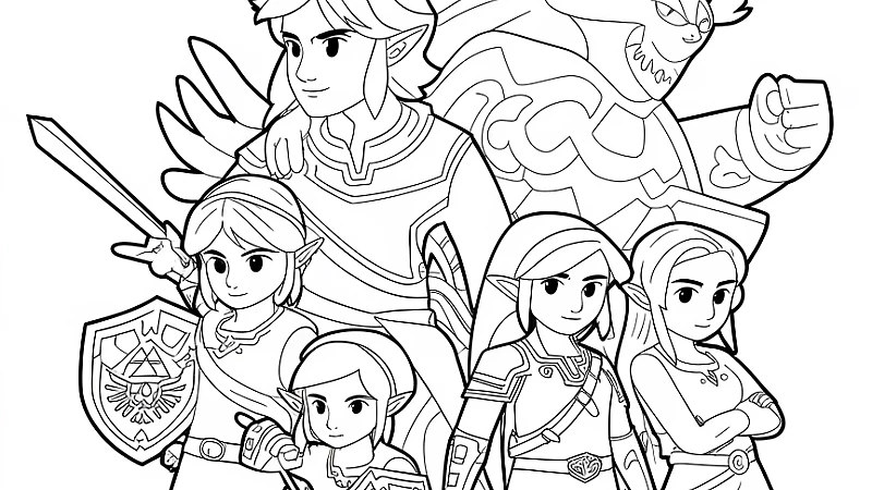 Discover the Magic of Zelda Coloring Pages