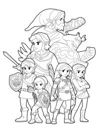 Discover the Magic of Zelda Coloring Pages