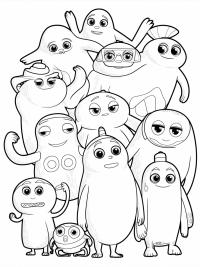 Explore the Fun of Oddbods Coloring Pages