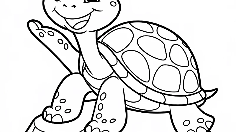 Engaging Turtle Coloring Sheet for Kids: Fun and Creativity Combined