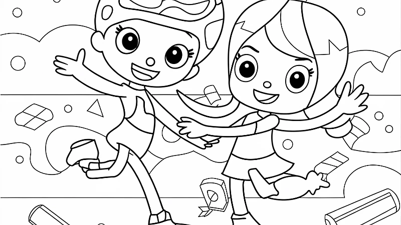 Explore Fun with Vlad and Niki Coloring Pages