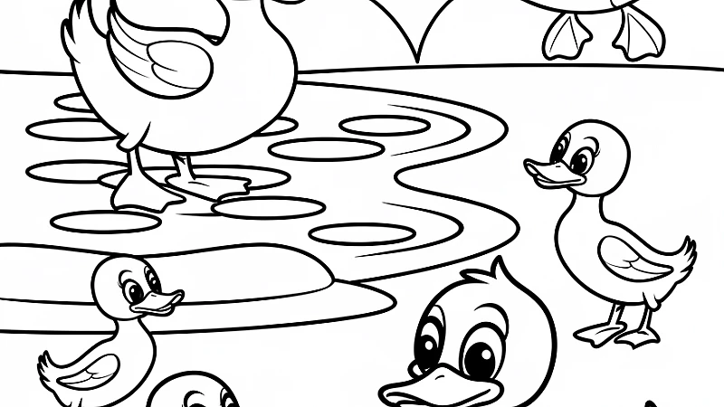 Fun and Creative Duck Coloring Pictures for All Ages