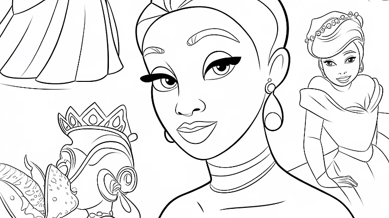 Discover the Magic of Tiana Coloring Pages