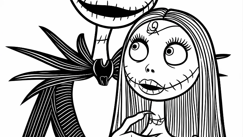 Explore the Magic of the Nightmare Before Christmas Coloring Book