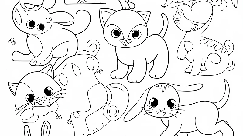 Coloring Pages Cute Animals: Unleash Creativity with Adorable Designs