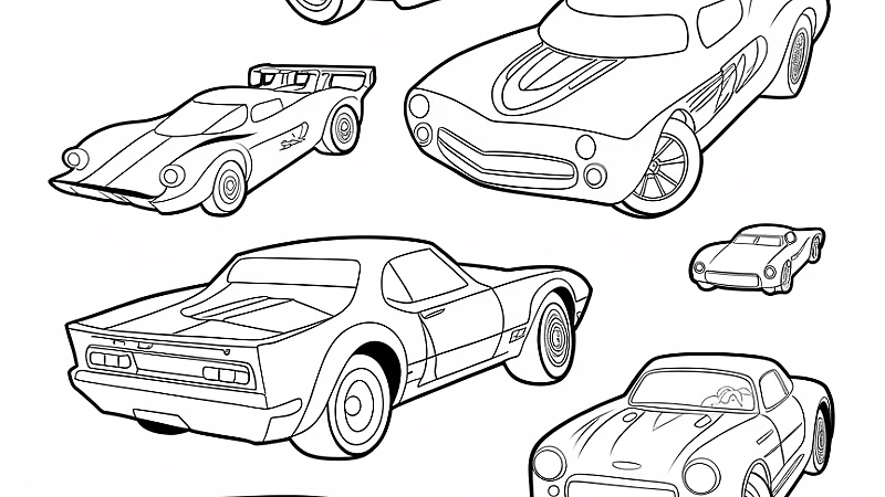 Explore the Excitement of Hot Wheel Coloring Pages