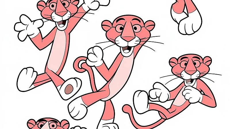 Pink Panther Coloring Pages: Unleash Your Creativity