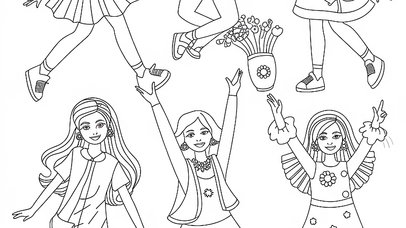 Discover the Joy of Barbie Doll Coloring Pages