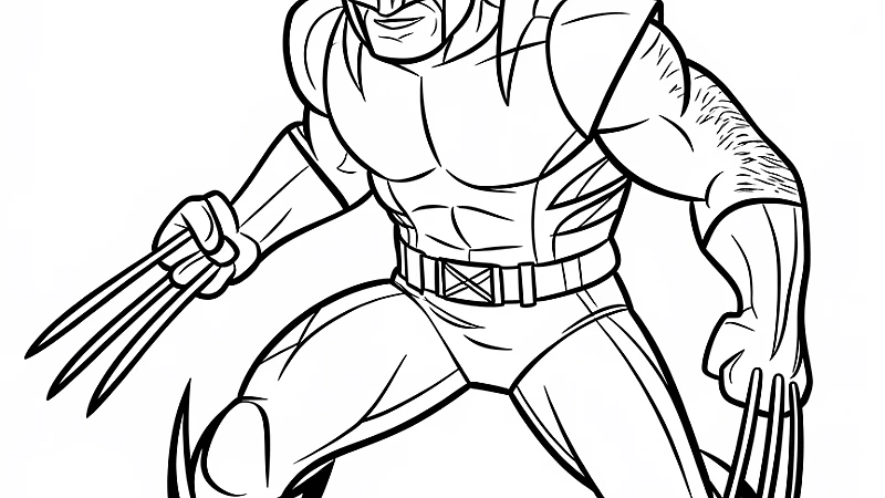 Wolverine Coloring Pages: Unleash Your Creativity with Every Stroke