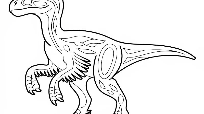 Explore the Exciting World of Raptor Coloring Page