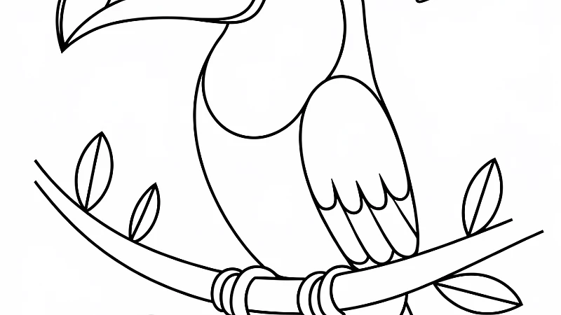 Discover the Joy of Creating with a Toucan Coloring Page