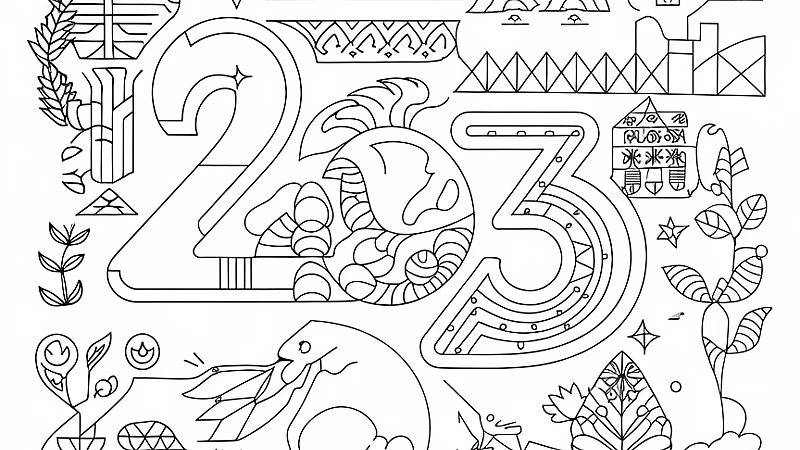 Exploring the Fun of 2023 Coloring Page: A Creative Journey