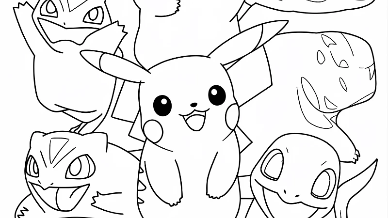 Explore the Fun of Pokemon Coloring Pages Printable