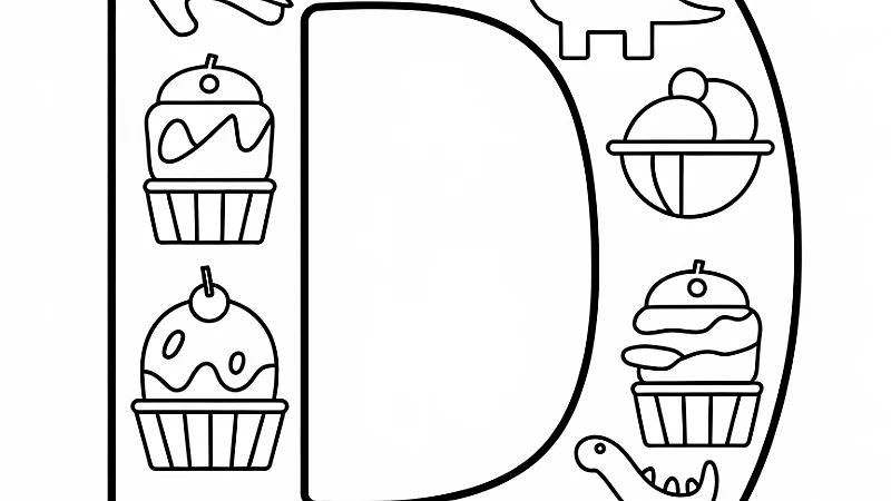 Explore Creative Letter D Coloring Sheets for Fun Learning