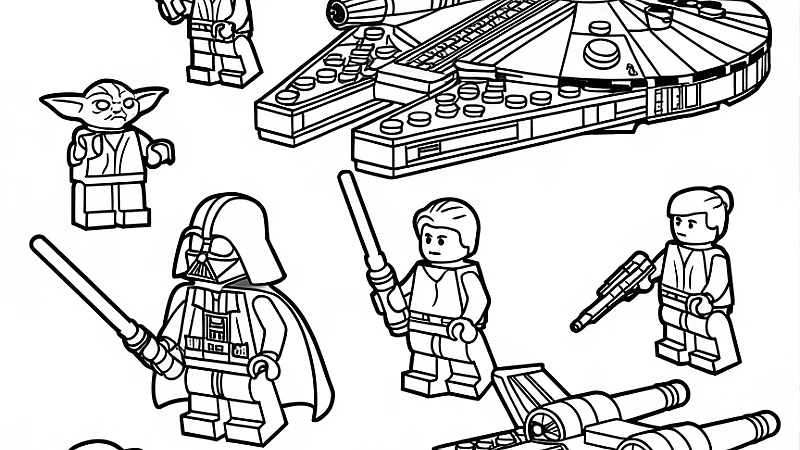 Unleash Your Creativity with LEGO Star Wars Coloring Pages