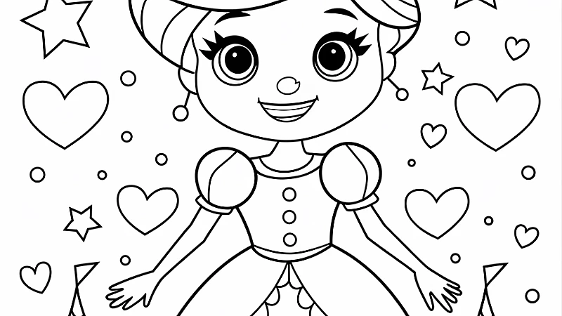 Explore Adorable Cute Princess Coloring Pages for Your Little Artists