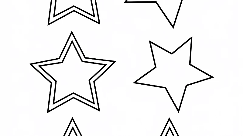 Explore the Magic of Star Coloring Page for Kids and Adults