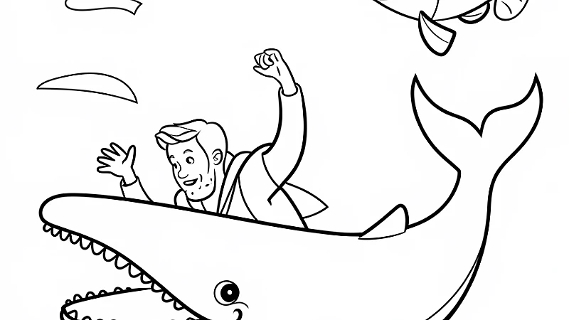 Exploring the Jonah and the Whale Coloring Page: A Fun Activity for Kids