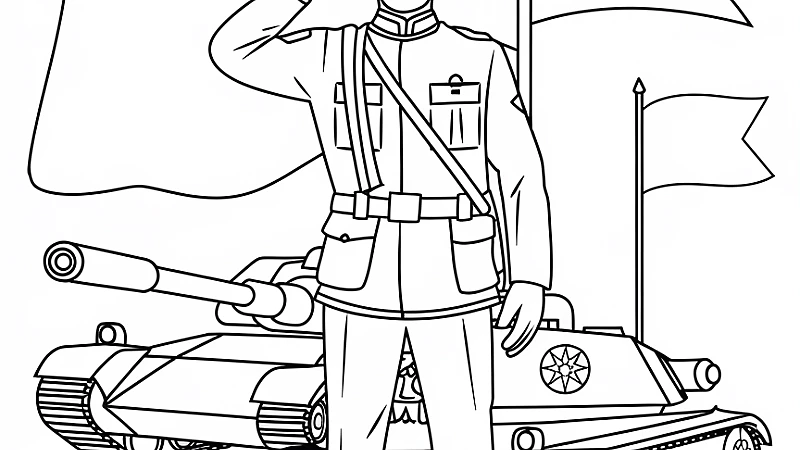 Discover the Joy of Creativity with Our Soldier Coloring Page