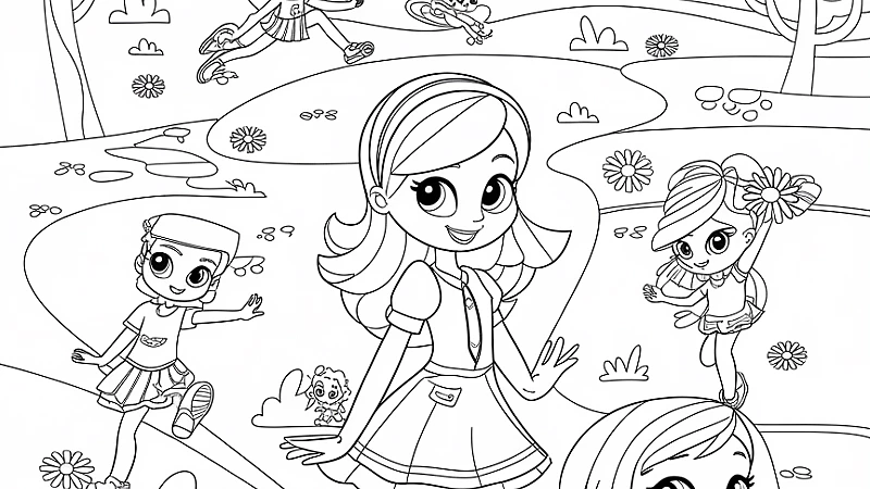 Polly Pocket Coloring Page: Unleash Your Creativity