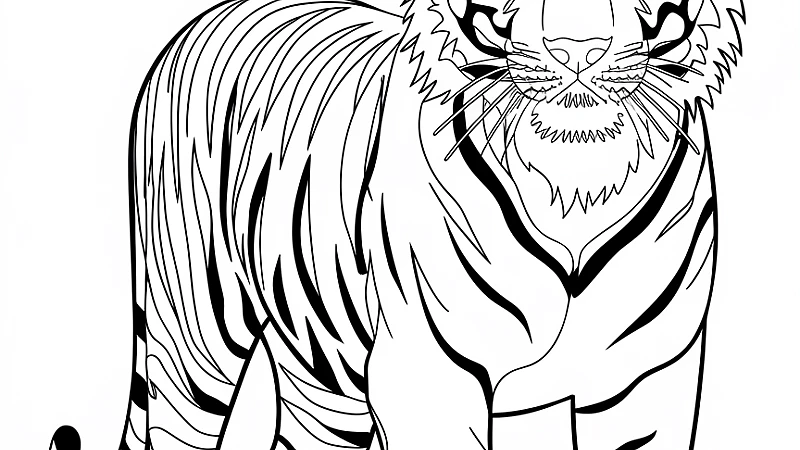 Explore the Wild World of Tiger Coloring Sheets