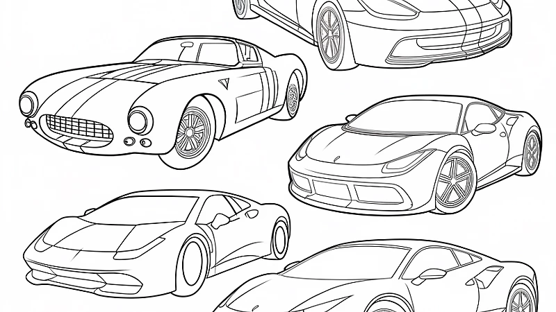 Explore Your Creativity with Car Coloring Pages for Adults