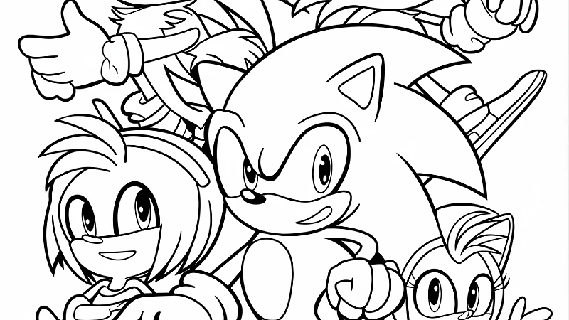 Sonic Characters Coloring Pages: Fun and Creative Activities for Kids