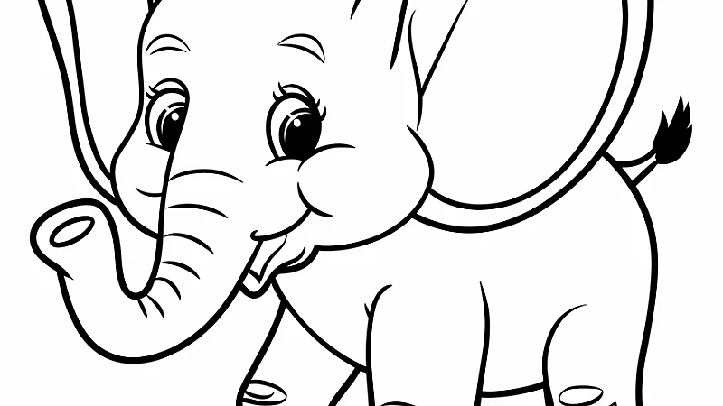 Explore the Fun of Elephant Coloring Sheets for Kids