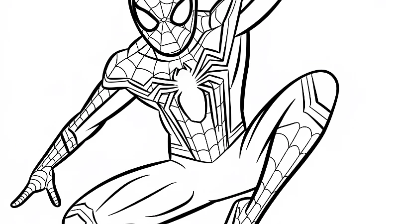 Discover Exciting Iron Spider Coloring Pages for Creative Fun