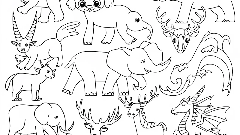 Explore Fun and Creative Easy Animal Coloring Pages for All Ages