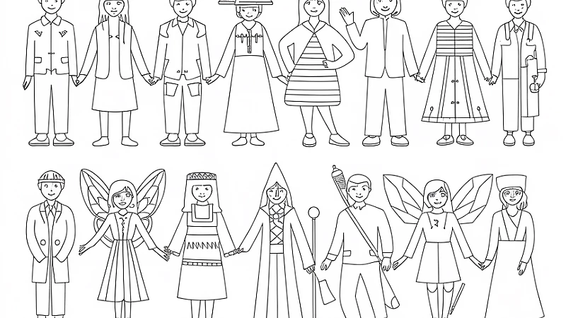 Engaging Coloring Pages of People for Creative Expression
