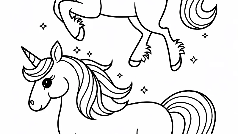 Enchanting Unicorn Coloring Pages for Creative Kids